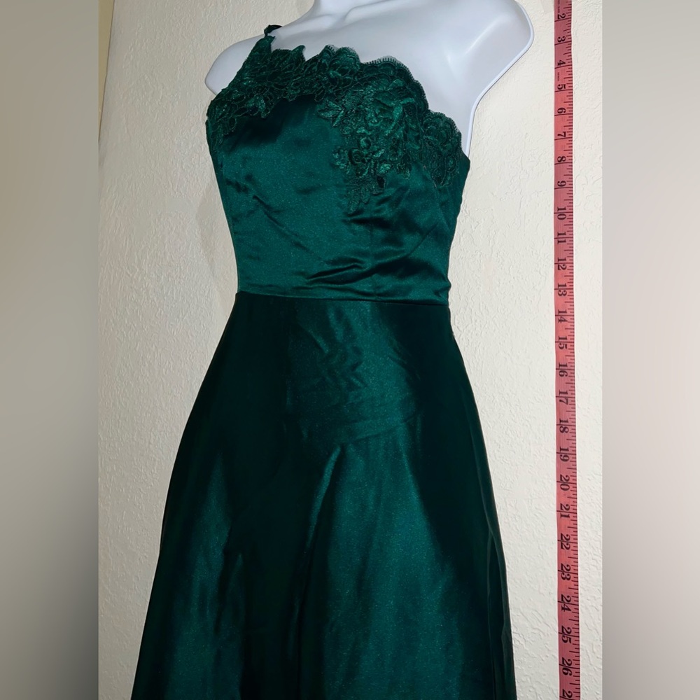PROM Elegant Long Green Dress